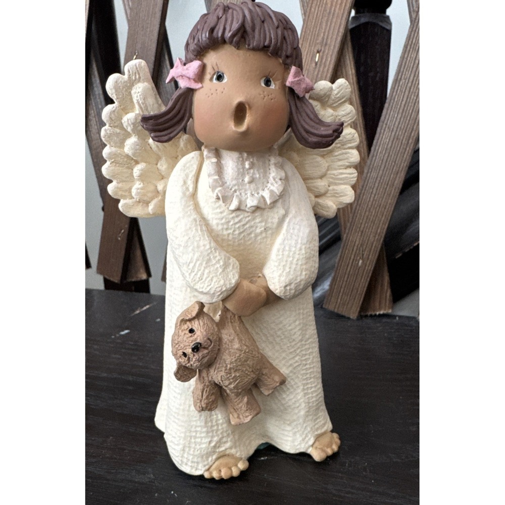 Vintage Art Affects Simple Wonders Forever‎ Friends Angel Figurine / Signed